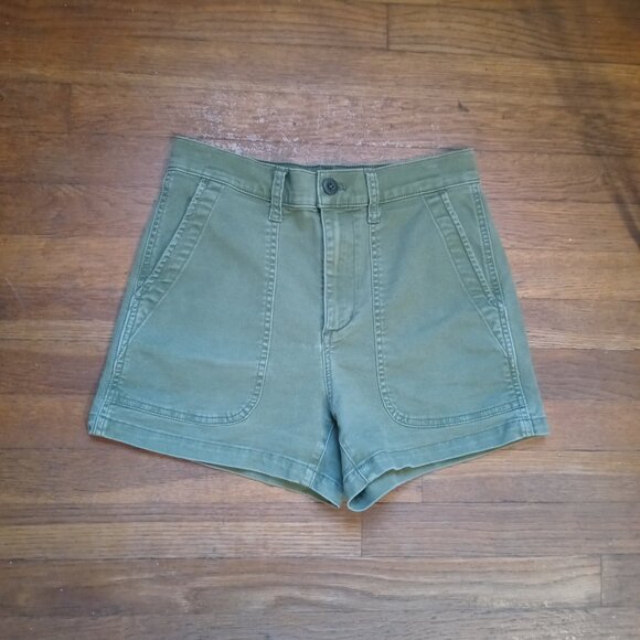 MADEWELL the perfect vintage fatigue shorts in desert olive (sz26) - Picture 5 of 14